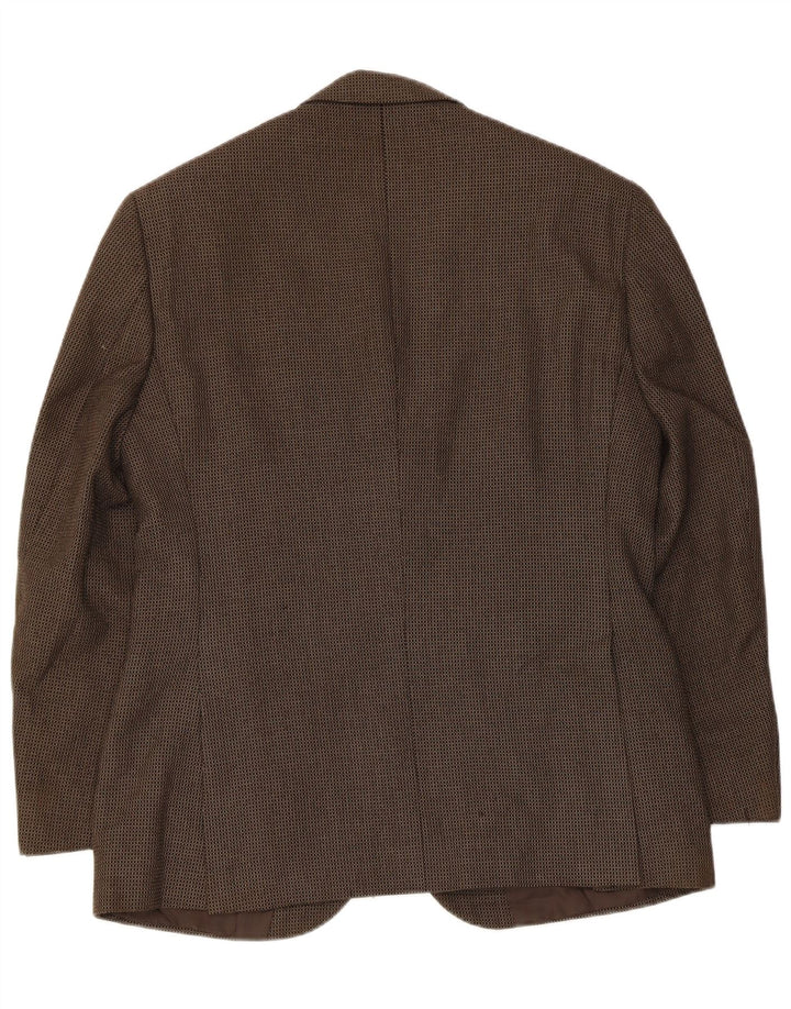 Marks & Spencer Chaqueta tipo blazer de 2 botones para hombre UK 38 Medium Brown Check
