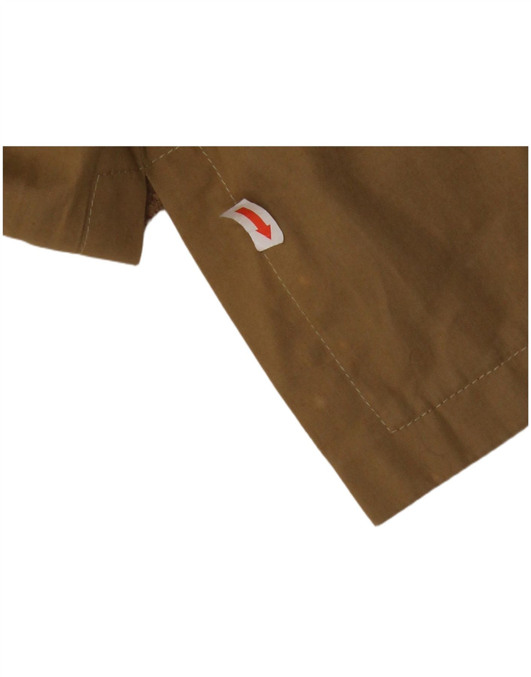 VINTAGE Mujer 4 Botones Con Capucha Blazer Chaqueta Tamaño 6 2XS Algodón Marrón