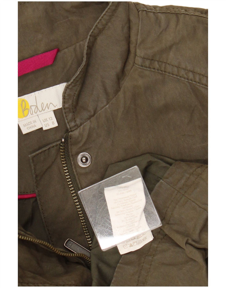 Boden Chaqueta utilitaria para mujer UK 42 Algodón caqui mediano