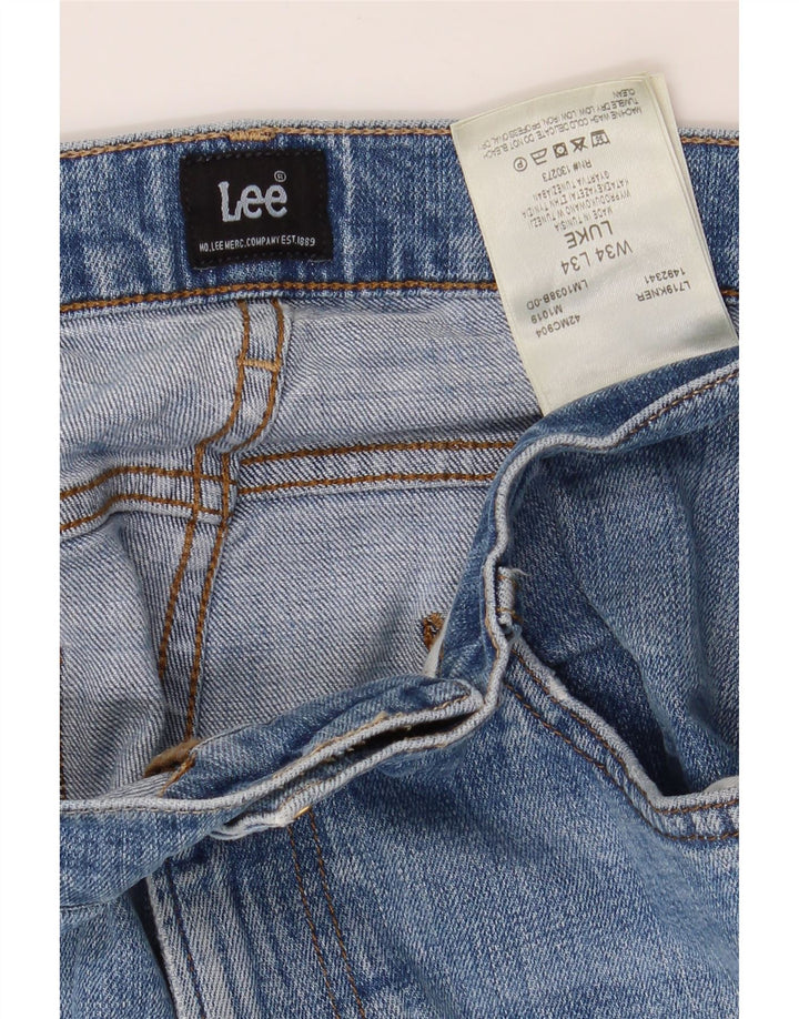 LEE Mens Luke Slim Jeans W34 L34 Blue Vintage Lee and Second-Hand Lee from Messina Hembry 
