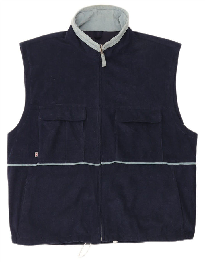 Chaleco para hombre MC Kee's UK 42 XL Poliéster azul marino