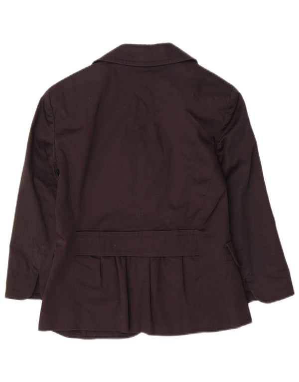 Max&Co. Chaqueta blazer de manga 3/4 con 3 botones para mujer UK 6 XS Algodón negro