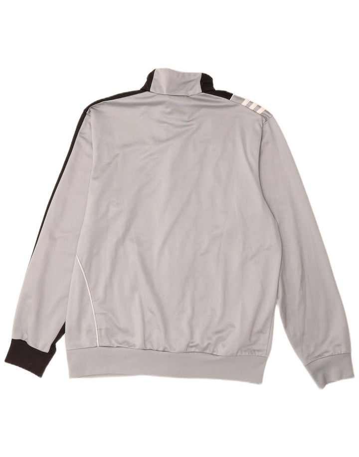 Adidas - Chaqueta de chándal para hombre, talla 40/42, color gris medio, poliéster
