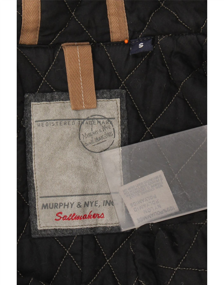 Murphy & Nye Chaqueta Parka Extragrande para Mujer UK 10 Small Poliamida Negra