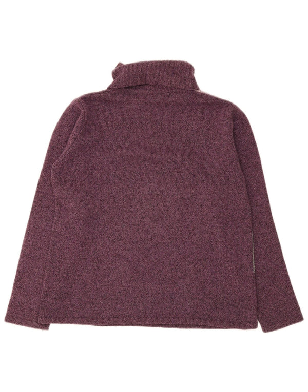 Essentials - Jersey con cuello vuelto para mujer, talla 40/40, talla grande, color morado