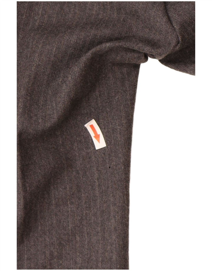 Valentino Traje de 2 piezas con 3 botones para hombre IT 48 Mediano W32 L29 Gris a rayas