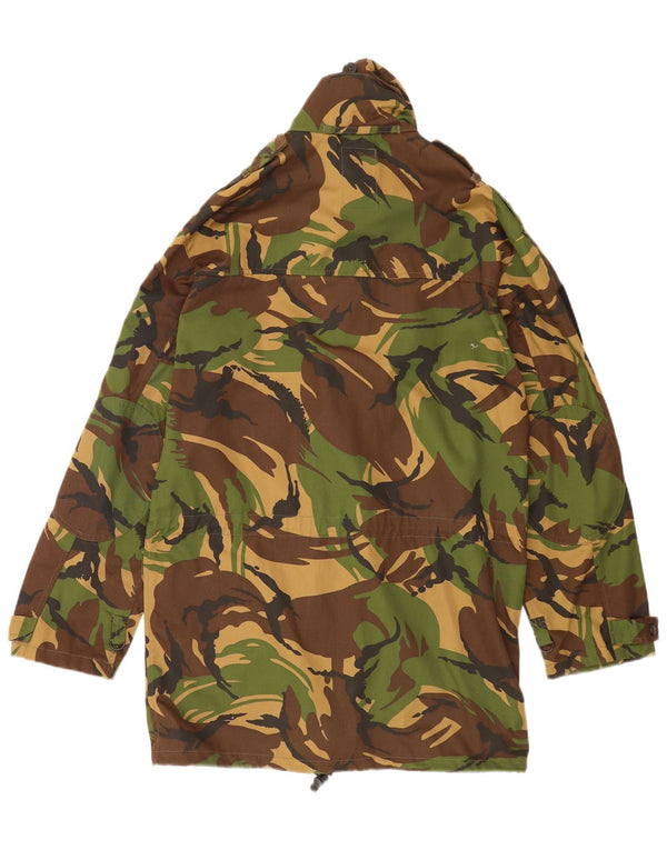 Vintage hombres chaqueta militar Reino Unido 40 gran ejército de algodón de camuflaje verde