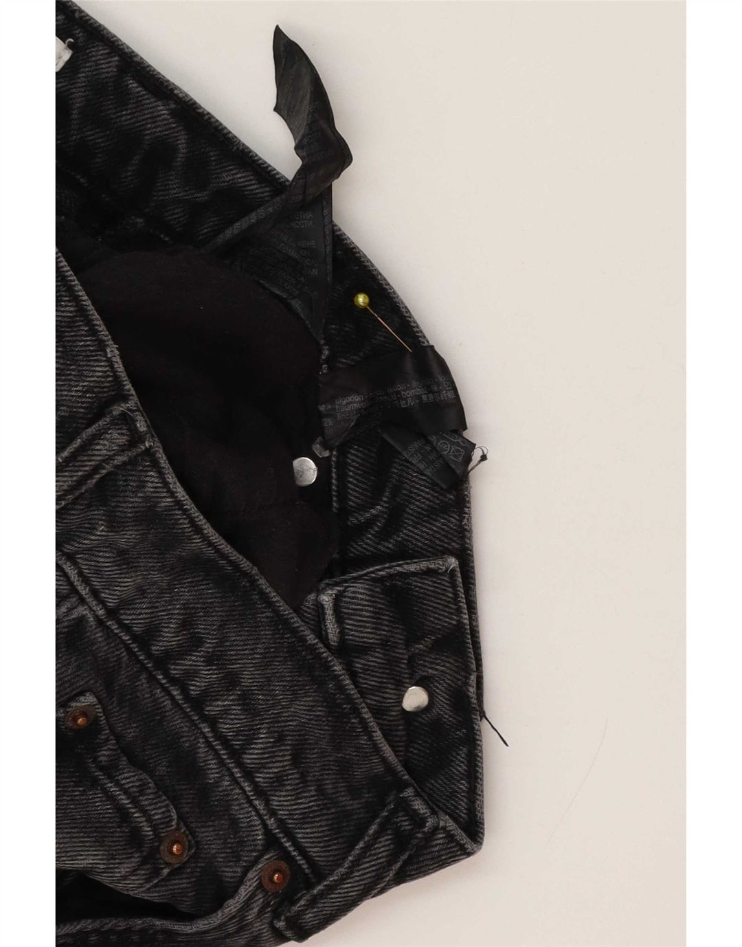 Zara Jeans rectos para mujer EU 36 Small W26 L33 Algodón gris