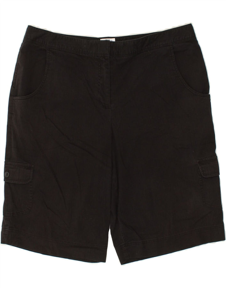 IZOD Womens Cargo Shorts US 12 Large W34  Black Cotton Vintage Izod and Second-Hand Izod from Messina Hembry 