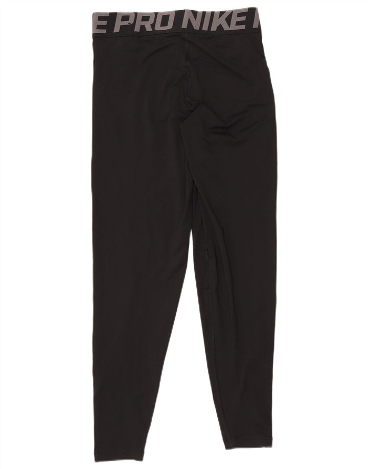 NIKE Leggings gráficos Dri Fit para mujer UK 10 Small Poliéster negro