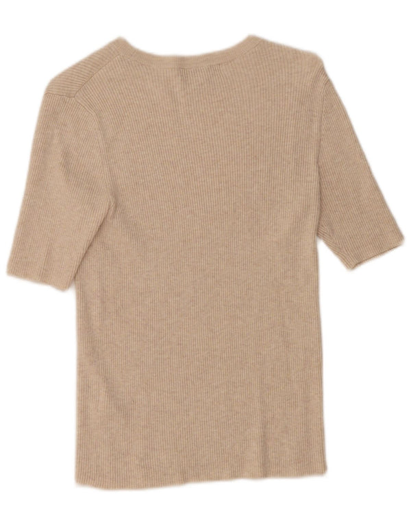 Marks & Spencer Camiseta para mujer Top UK 42 Viscosa beige mediana