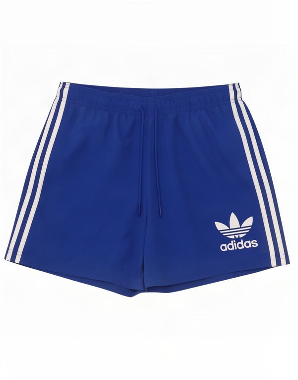 Pantalón Corto Deportivo Adidas Hombre Azul Medio Poliéster