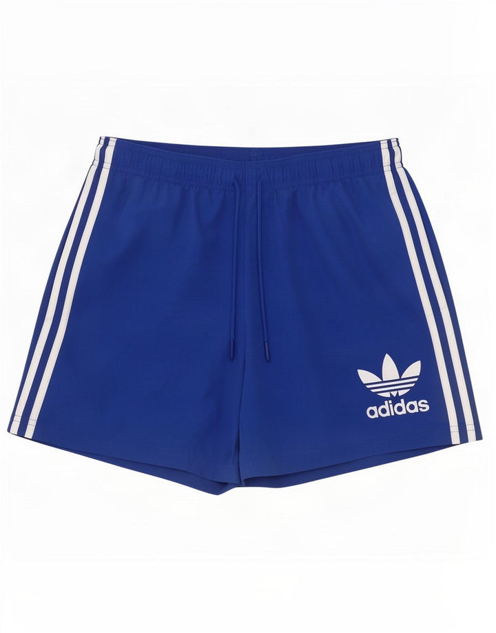Pantalón Corto Deportivo Adidas Hombre Azul Medio Poliéster