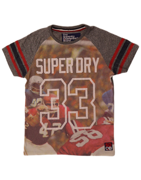 Superdry Camiseta Gráfica De Algodón Gris Medio Para Hombre