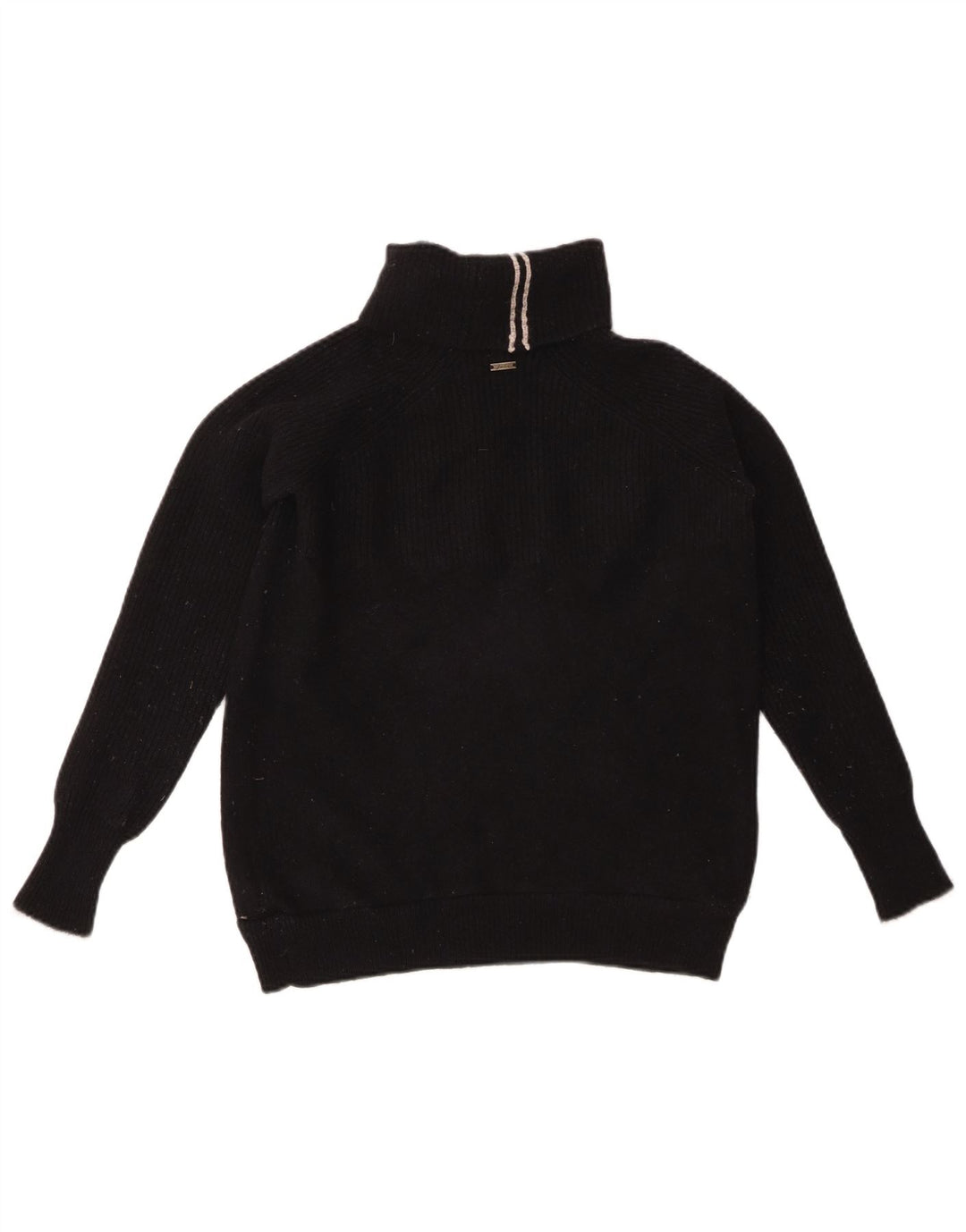 JOULES Suéter tipo jersey con cuello vuelto para mujer UK 8 Small Black