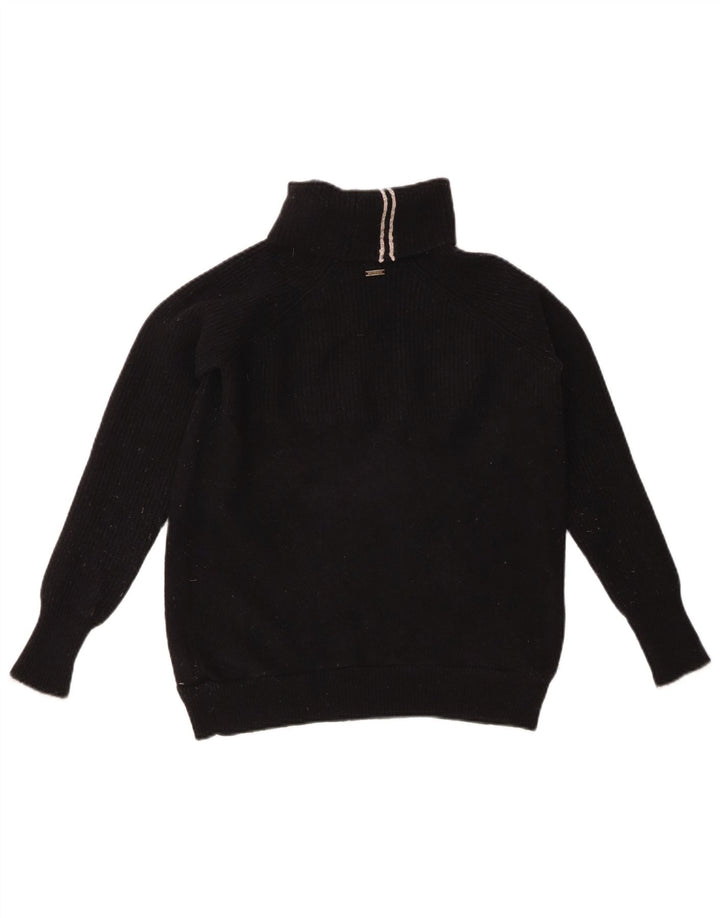 JOULES Suéter tipo jersey con cuello vuelto para mujer UK 8 Small Black