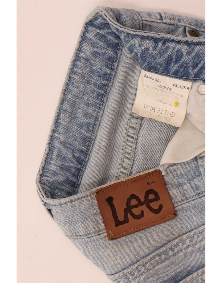 Vaqueros Lee Maddox Slim para Mujer W28 L33 Algodón Azul