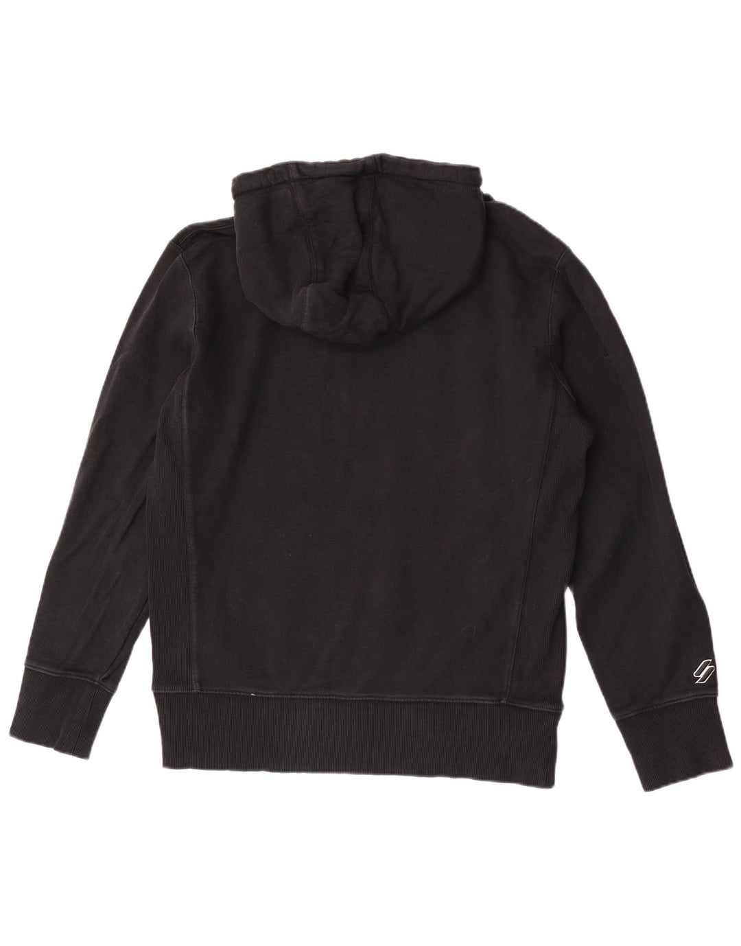 Superdry Jersey con capucha para hombre de algodón negro mediano