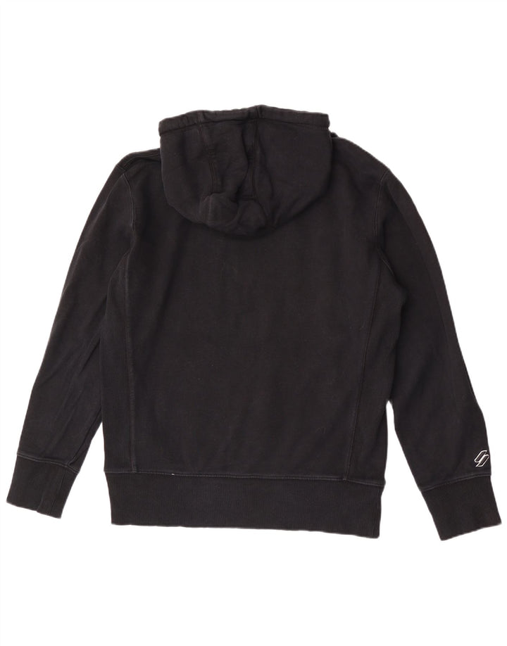 Superdry Jersey con capucha para hombre de algodón negro mediano