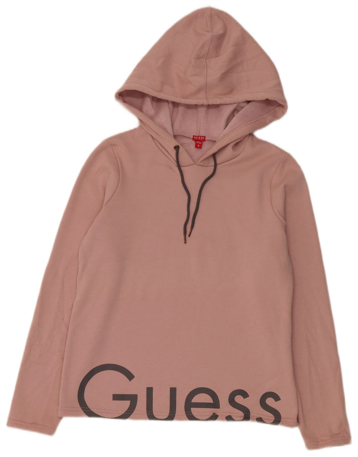 Guess Jersey con capucha gráfica para mujer UK 44 Poliéster rosa medio