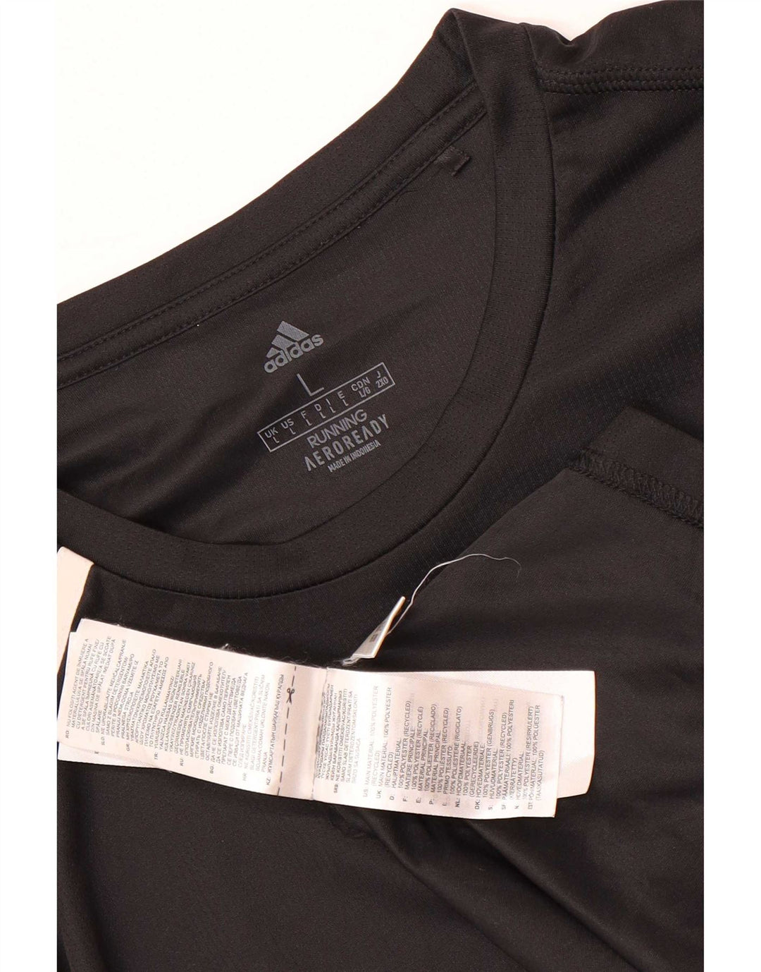 Adidas Hombre Aeroready Camiseta Top Grande Poliéster Negro