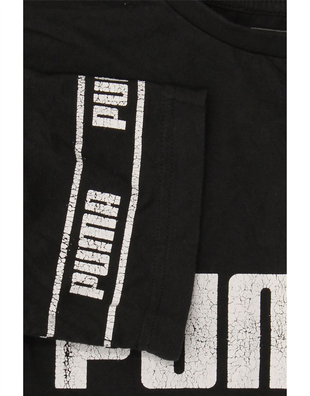 PUMA Camiseta gráfica para niños 13-14 años Grande Algodón Negro