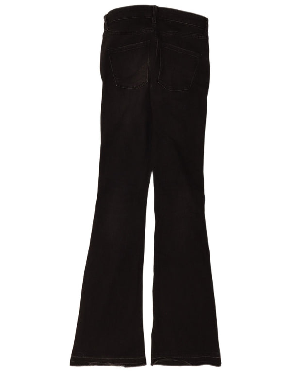 Zara Vaqueros Acampanados Mujer EU 34 2XS W24 L35 Algodón Negro
