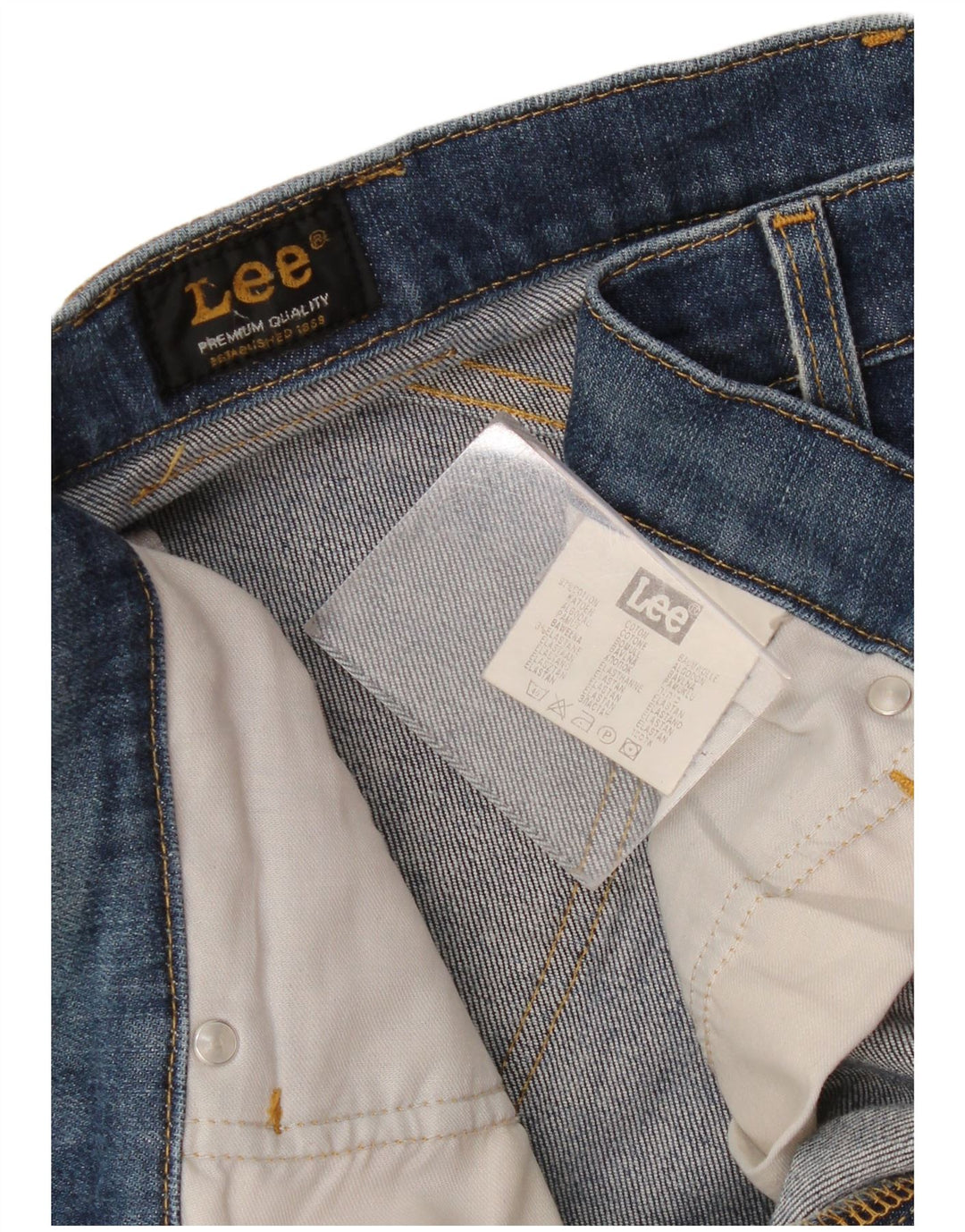 Vaqueros rectos Lee para hombre W34 L30 Algodón azul