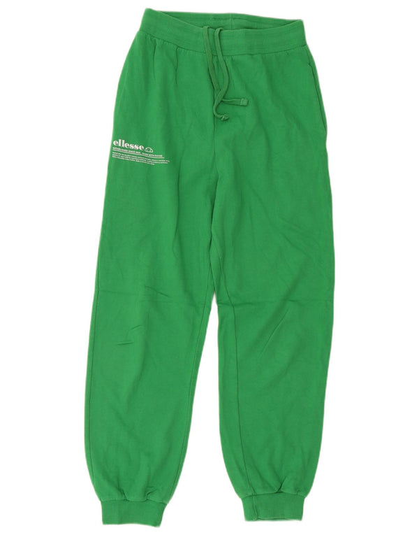 Ellesse Mens Graphic Chándal Pantalones Joggers 2XS Algodón Verde