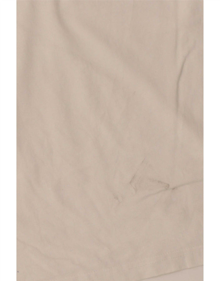 Santa Cruz Hombre Camiseta Gráfica Top Medio Algodón Blanco