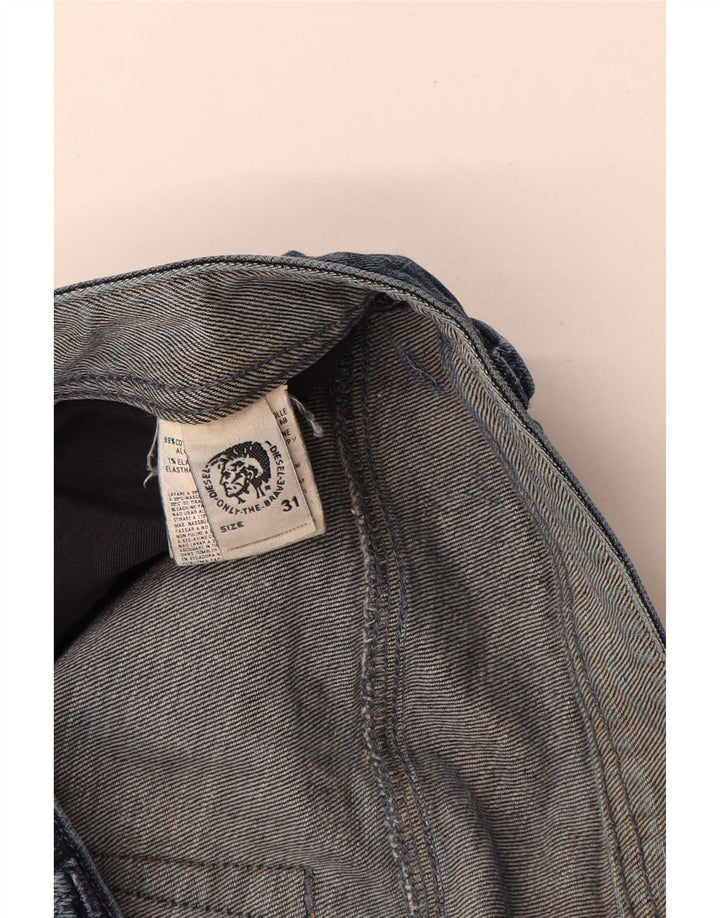 Diesel Vaqueros Rectos Desgastados Para Hombre W31 L32 Algodón Azul