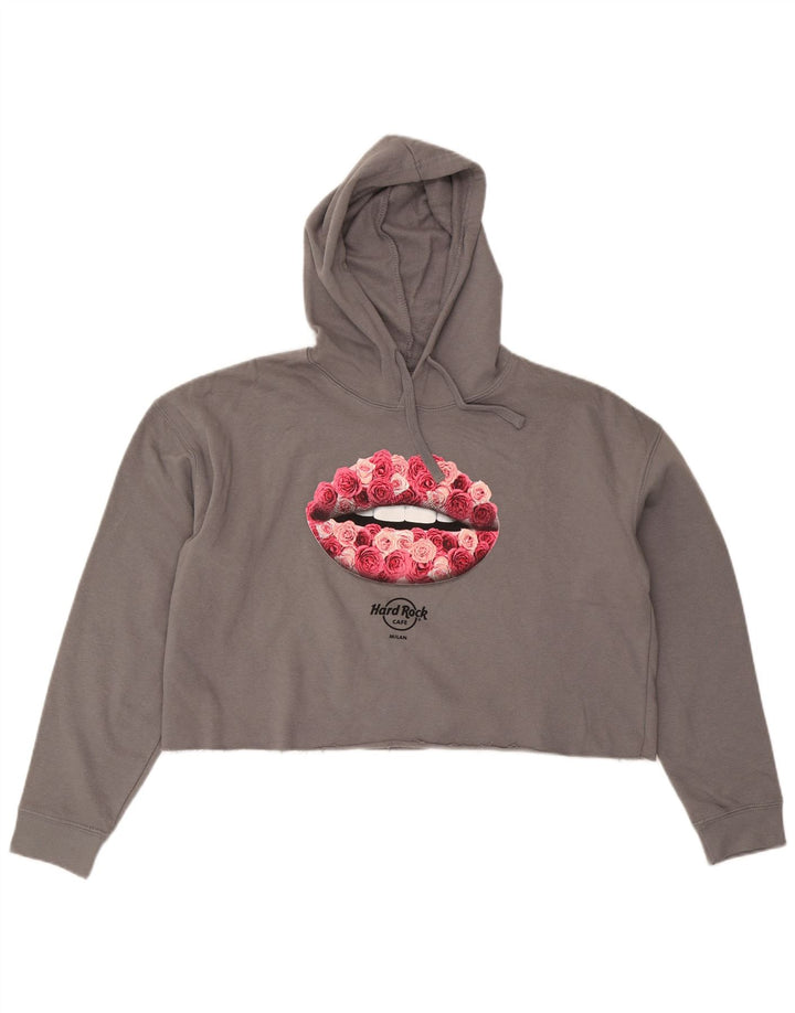 HARD ROCK CAFE Jersey con capucha extragrande Milan para mujer Reino Unido 40 Grande Gris