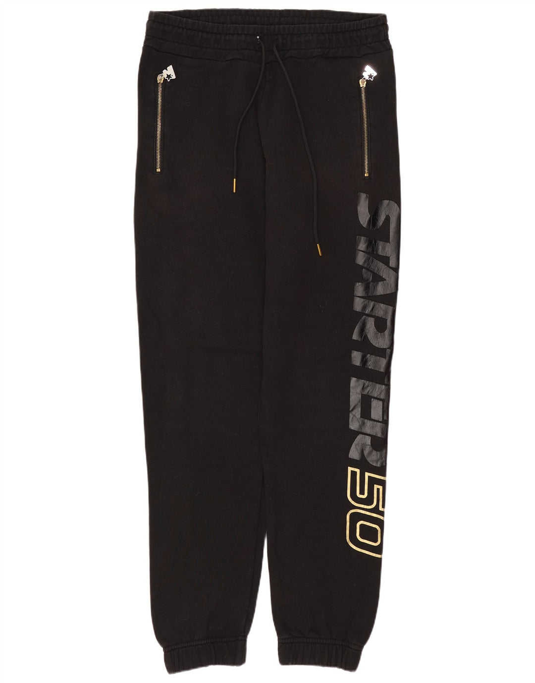 STARTER Pantalón De Chándal Gráfico Joggers Medium Negro Algodón Hombre