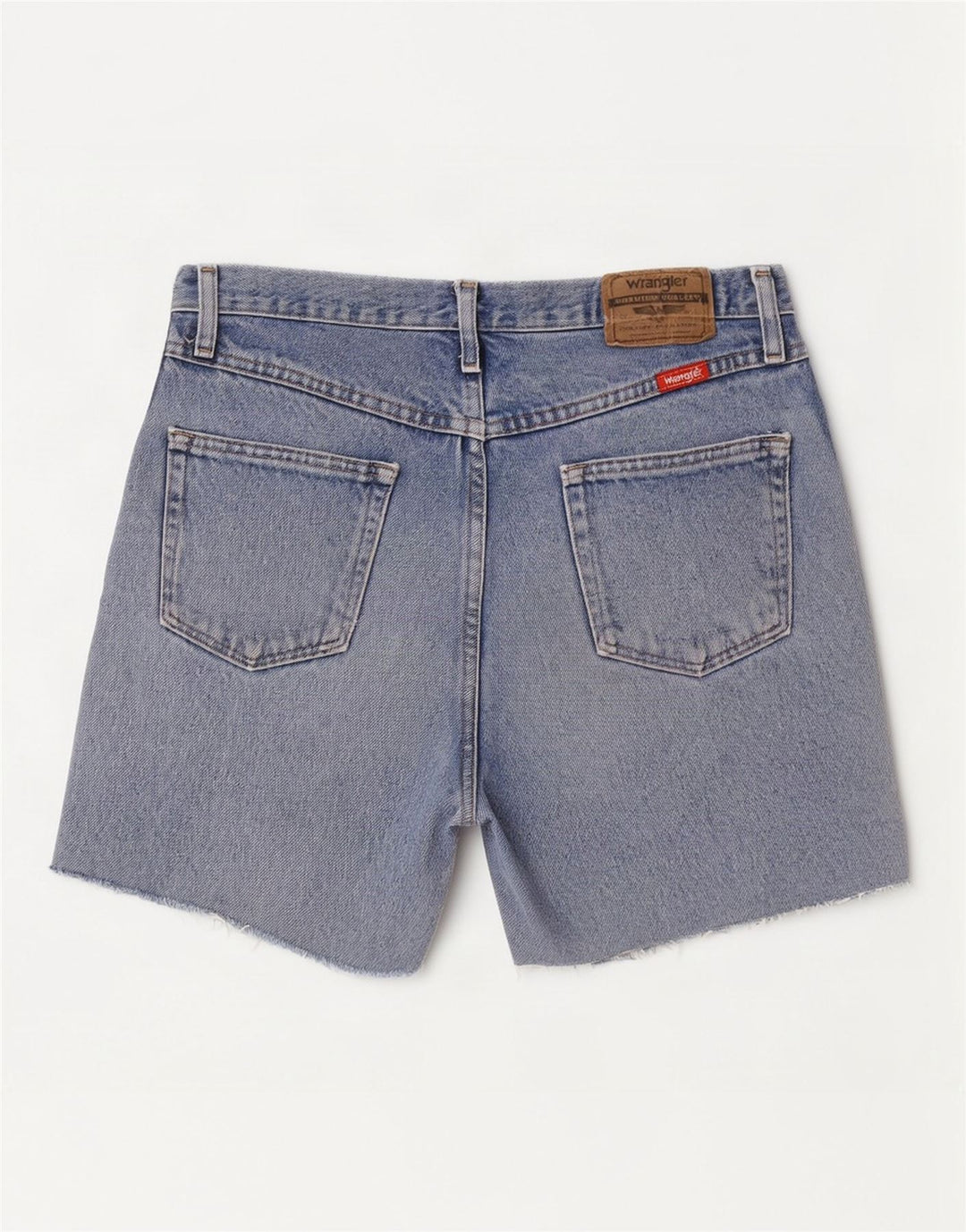 Wrangler Pantalones cortos vaqueros de corte regular para hombre W31 Algodón azul medio