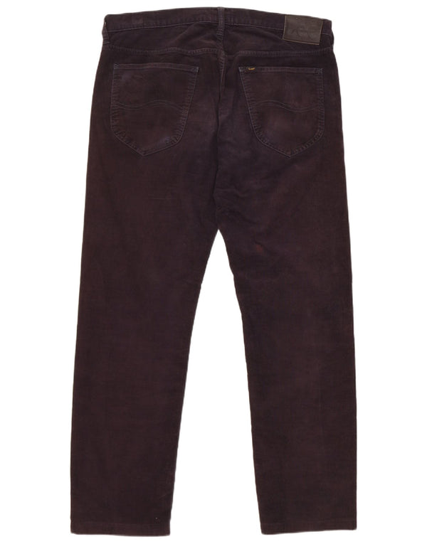 Lee Mens Daren Zip Fly Pantalones Rectos De Pana W34 L29 Algodón Azul Marino