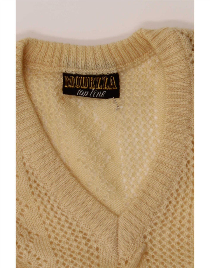 Geyer Jersey transparente con cuello en V para mujer EU 42 Large Beige