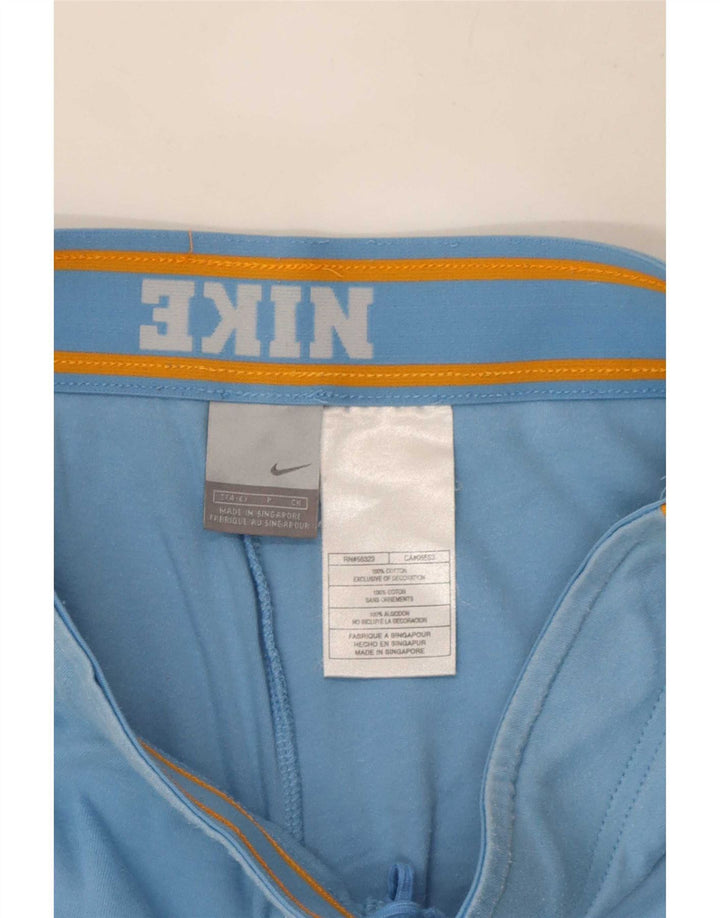 Nike - Pantalones cortos deportivos para mujer, talla 40, algodón azul pequeño