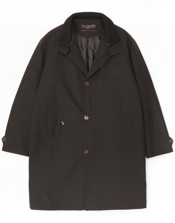 Bugatti Abrigo relajado para hombre ES 44 2XL Poliéster negro