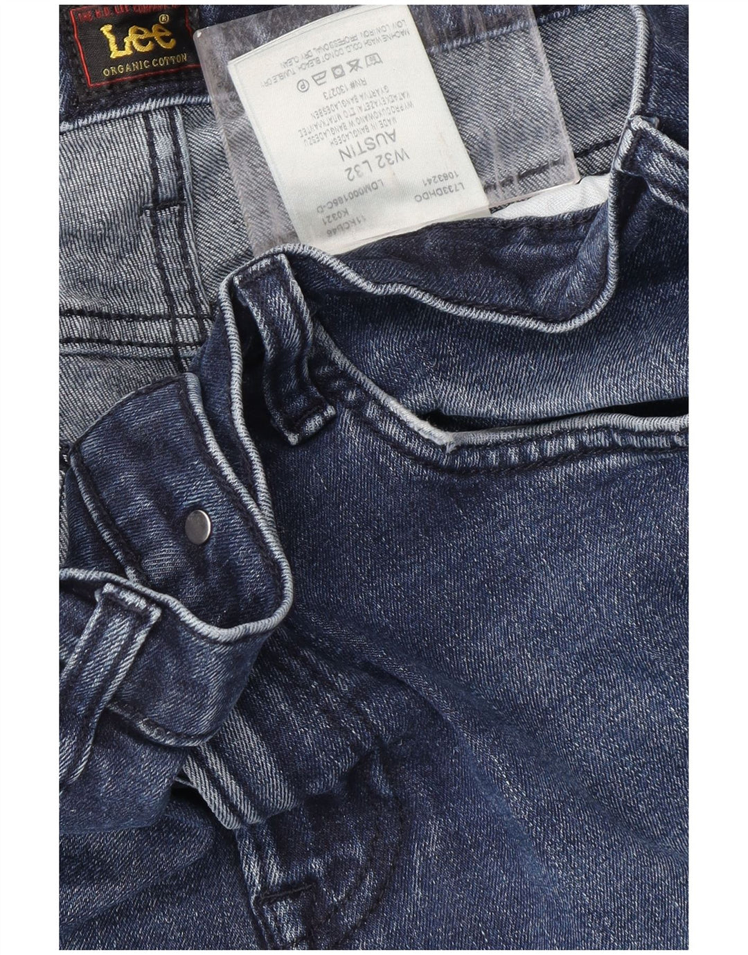 LEE Mens Austin Tapered Jeans W32 L32 Blue Cotton