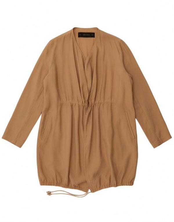 Zara Mujer Abrigo UK 10 Small Beige Modal