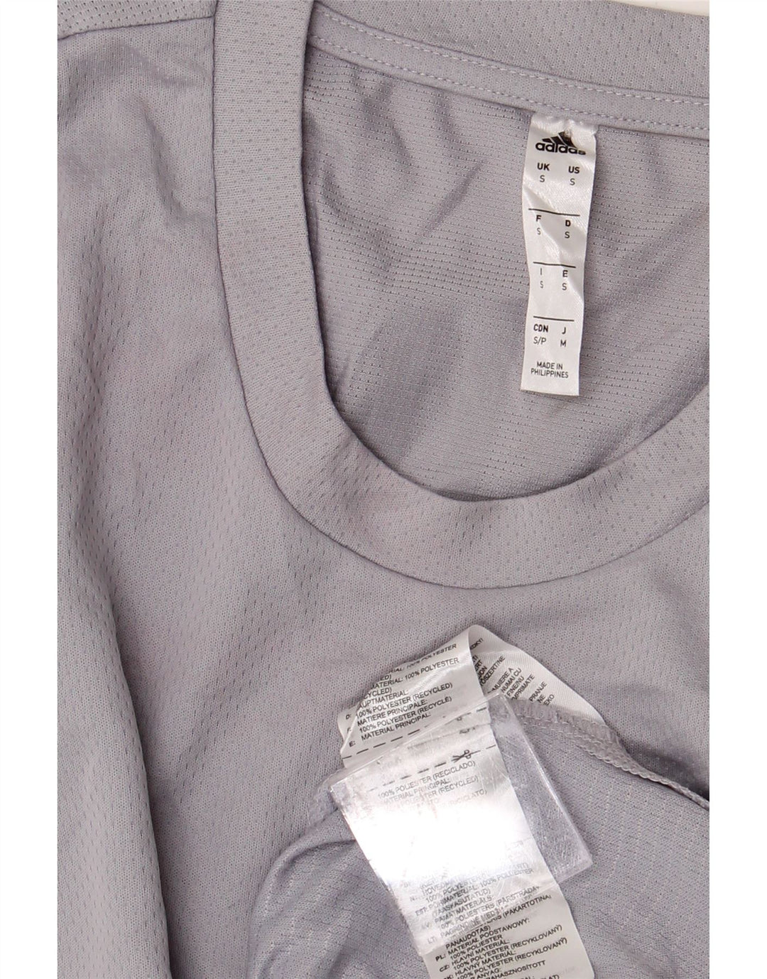 ADIDAS Camiseta Hombre Top Small Gris Poliéster