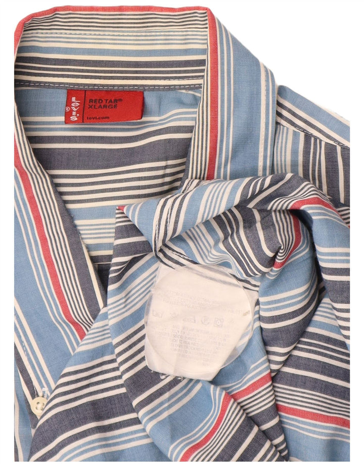 Camisa LEVI'S Hombre XL Algodón Rayas Azul