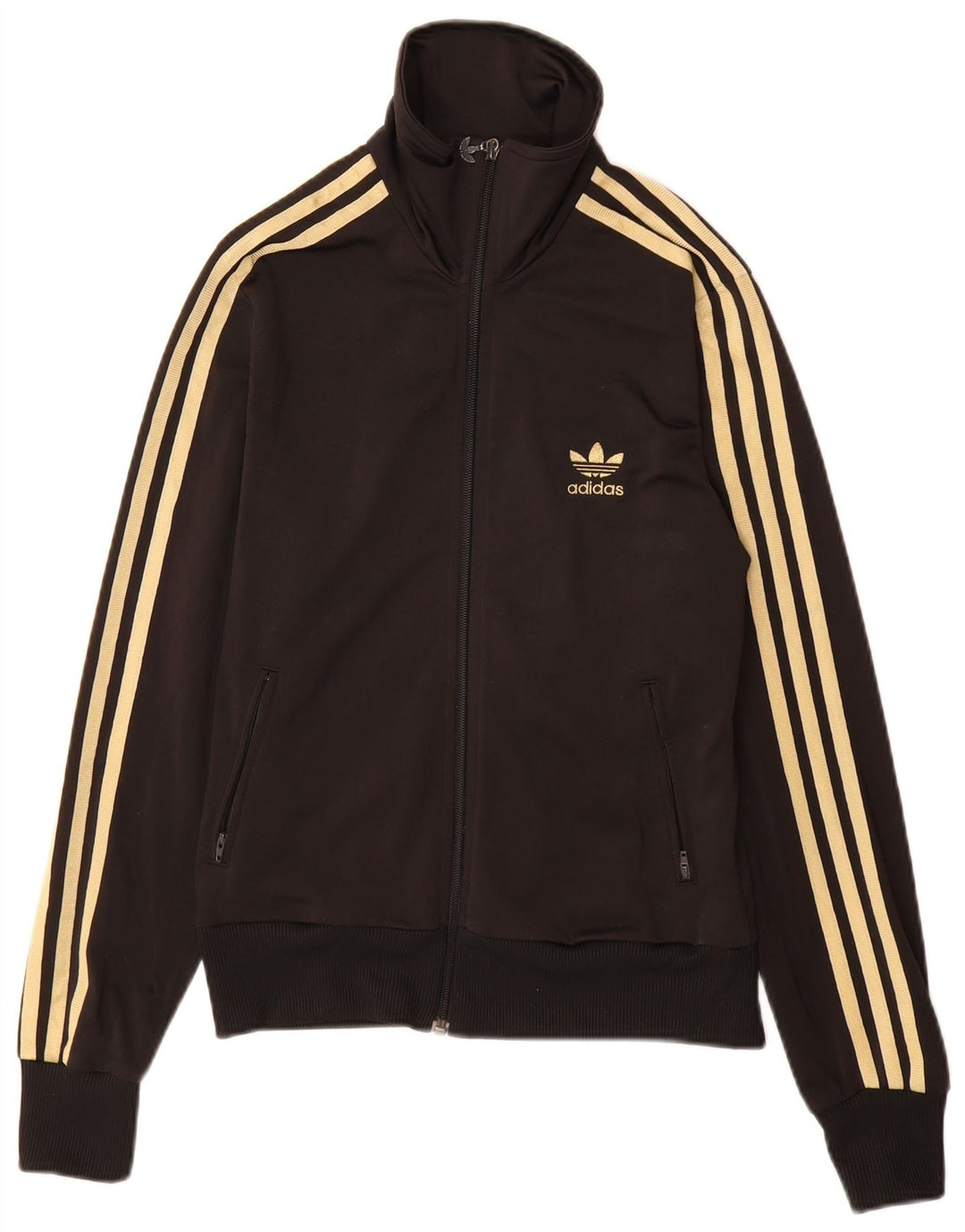 ADIDAS Chaqueta superior de chándal gráfico para mujer IT 40 Pequeña Poliéster negro