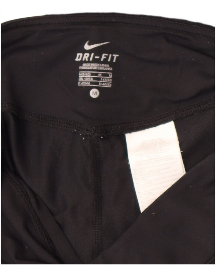 Nike Leggings Capri para Mujer Reino Unido 12/14 Mediano Negro Nylon