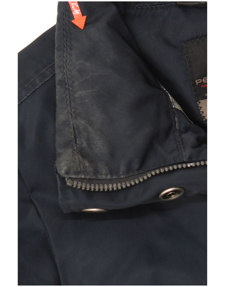 PEUTEREY Chaqueta acolchada para mujer IT 46 Grande Poliéster azul marino