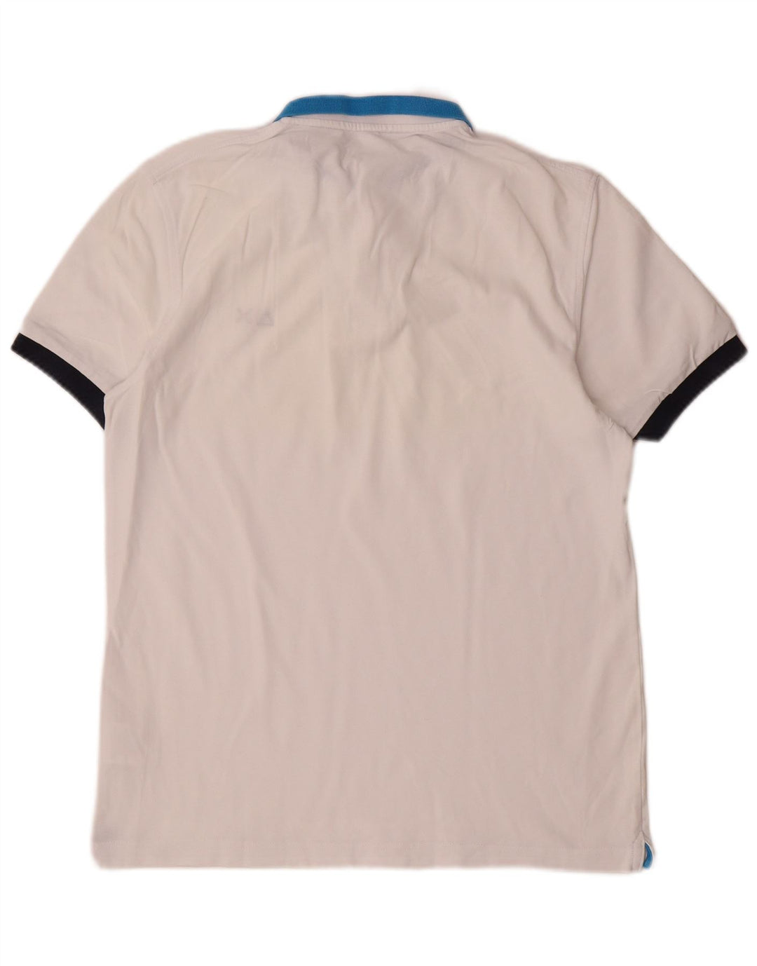 Polo Sun68 para hombre de algodón con bloques de color blanco mediano