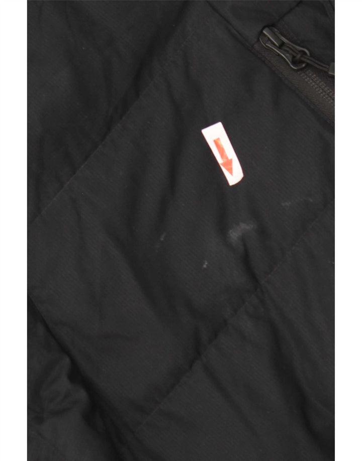 Nike - Abrigo acolchado con capucha para hombre, talla 40, poliéster negro grande