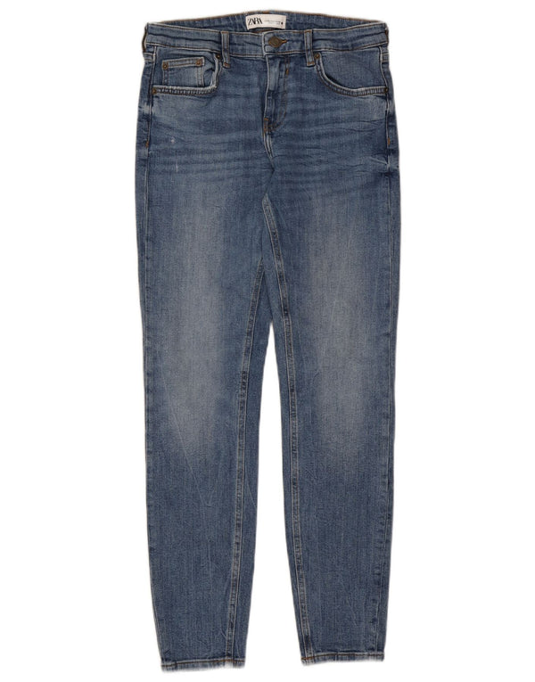 Zara Vaqueros pitillo para mujer EU 38 Small W28 L28 Azul