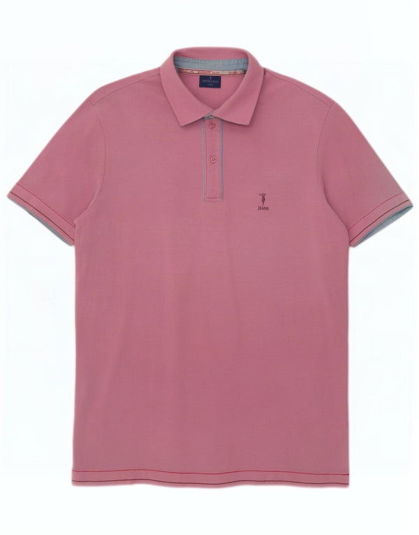 Polo Trussardi Jeans Hombre XL Algodón Rosa