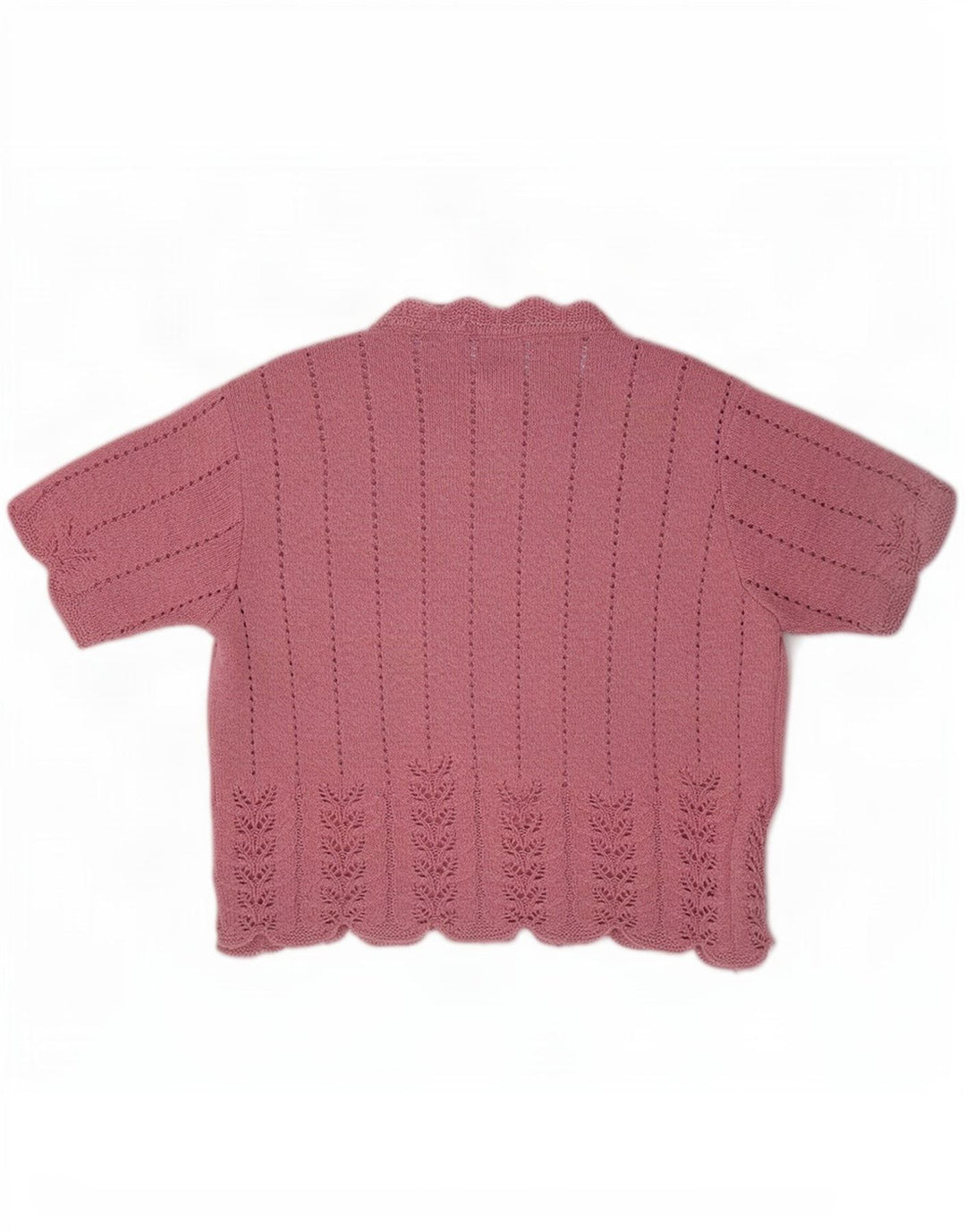 St Michael - Jersey de manga corta con cuello redondo para mujer, talla 40, color rosa medio